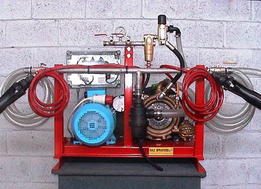 Agricultural sprayer Stationery spraying unit